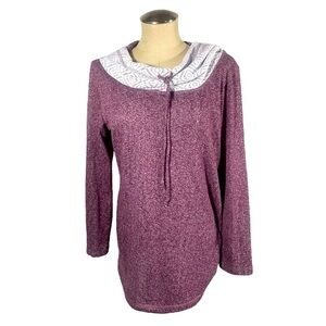 𝅺CHANCE OR FATE Purple Hoodie Top Women's Size Large